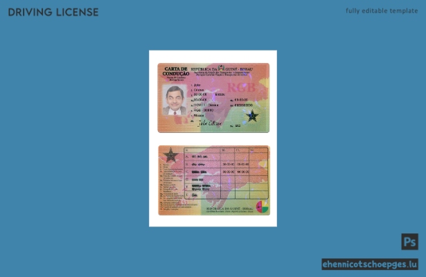 Beispiel für einen Führerschein aus Guinea-Bissau